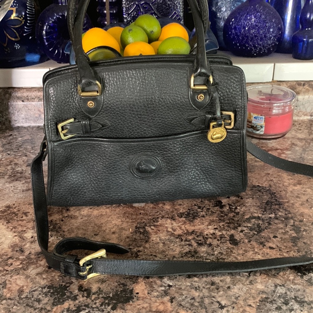 Vintage Dooney & Bourke AWL Satchel/Crossbody 80’s